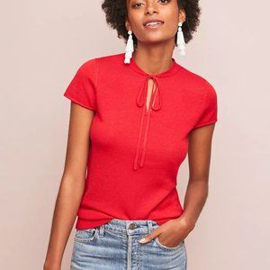 Anthropologie Laval Tie-Neck Sweater